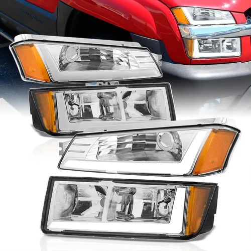 Vista 12 de AJP Distributors Conjunto de Faros Delanteros LED DRL Tube Bar para Conducción + Conjunto de Lámparas de Señal de Parachoques Par
