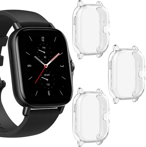 Vista 7 de Youkei - Funda compatible con Amazfit GTS 3, funda protectora completa de TPU para reloj inteligente Amazfit GTS 2/GTS 3