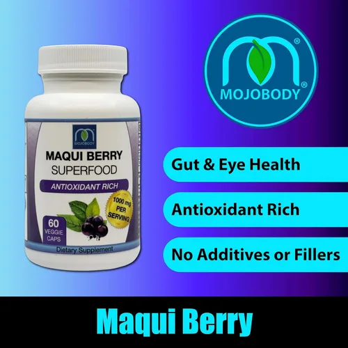 Vista 2 de Cápsulas de bayas Maqui, Maqui Forza Ricas en Antioxidantes, 1000 mg por porción, 60 cápsulas vegetales