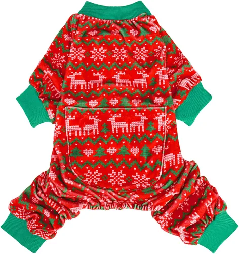 Vista 11 de PUPTECK - Pijamas de forro polar suave para perros pequeños y medianos, mono para perros, suéteres para cachorros, ropa de mascotas, mono de Negro