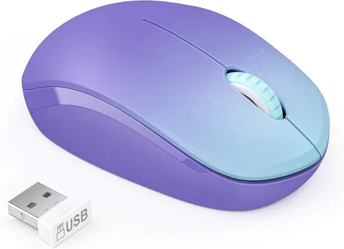 Vista 18 de Seenda - Ratón inalámbrico de 2.4G, con nanoreceptor USB, clic silencioso para computadora, portátil, PC, tableta, Mac - Negro