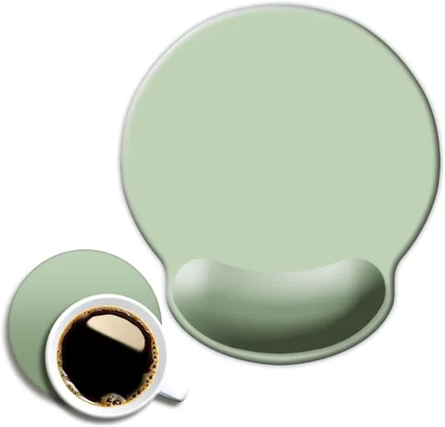 Vista 11 de DOOKE Alfombrilla ergonómica para mouse con soporte de muñeca, bonita almohadilla de muñeca con base de goma antideslizante para computadora