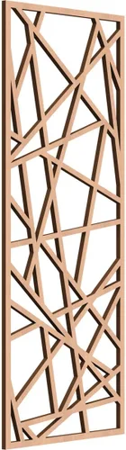 Vista 10 de Conway Paneles de pared decorativos de madera con calado, 9 3/8 pulgadas de ancho x 24 3/8 pulgadas de alto x 1/4 de alto, aliso