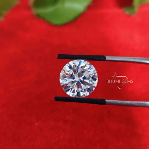 Vista 6 de Bhumi Gems 1CT-50CT VVS1 - Diamante de moissanita suelto incoloro, piedra natural, corte elegante, piedra preciosa suelta, brillante, diamante