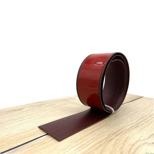 Vista 7 de Tira flexible de transición de suelo de PVC, transición de suelo autoadhesiva de 2 pulgadas de ancho, tira divisora plana de vinilo elegante