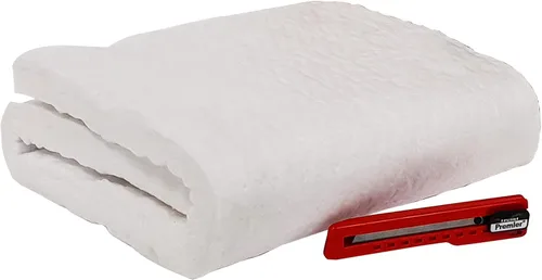 Vista 8 de Simond Store Manta aislante de fibra de cerámica, 1 pulgada de grosor x 24 x 12 pulgadas, 2600F #8 aislamiento ignífugo para hornos, forja, horno