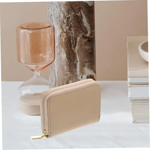 Vista 2 de EXCEART Cartera Billeteras De Hombres Cuero Original Moda Bolsa Cambio de Almacenamiento Bolsa para Tarjetas Organizador Portátil Titular de Crédito