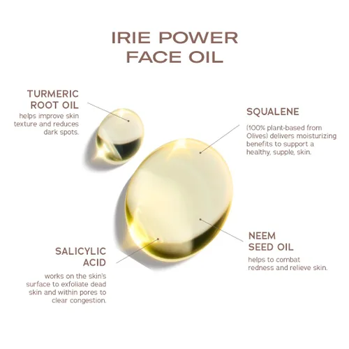 Vista 5 de SWEET JULY SKIN Irie Power - Aceite facial hidratante, iluminador, hidratante, escualeno, aceite de semilla de neem, aceite de raíz de cúrcuma