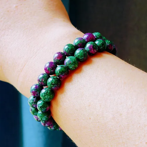 Vista 23 de Pulseras de triple protección con piedra de ojo de tigre de obsidiana negra con hematita para hombres y mujeres, pulsera de piedra curativa