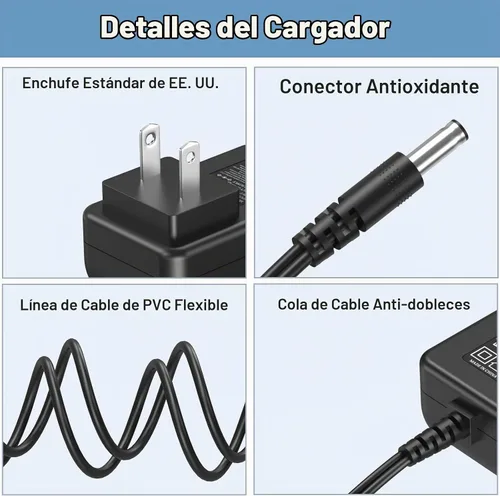 Vista 5 de Cargador de taladro de 12 V para taladro inalámbrico Black Decker GCO1200 Power Cord AC Adapter Replacement Fit for Black & Decker BD GCO1200