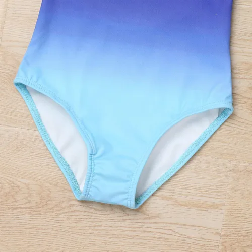 Vista 6 de IBAKOM Leotardos de ballet para niña, color degradado, leotardo de gimnasia brillante, leotardo de danza para gimnasia, trajes de camisola