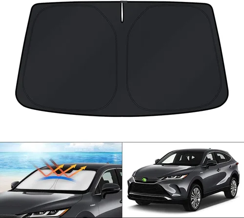 Vista 313 de KUST - Parasol plegable para parabrisas para BMW X1 E84, accesorios 2011 2012 2013 2014 2015, protector de visera de sol ajustable que bloquea