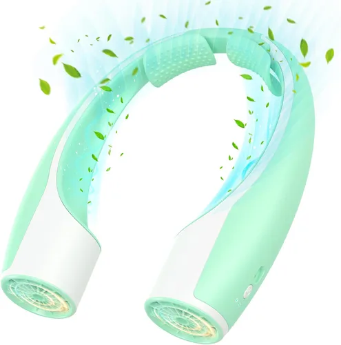 Vista 15 de Rohent Ventiladores de Cuello Portátiles que Soplan Aire Frío para Interior: Ventiladores de Enfriamiento Más Rápidos que Soplan Aire Frío Ultra