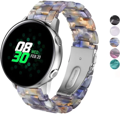 Vista 21 de Correa compatible con Samsung Galaxy Watch 6/6 Classic/Galaxy Watch 5/5 Pro / 4/4 Classic / 3 de 1.61 pulgadas / Active 2, correa de repuesto