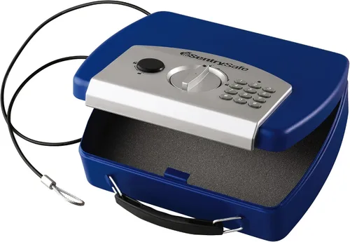Vista 2 de Caja de seguridad SentrySafe electrónica y compacta, de 0.08 pies cuadrados, P008EBL