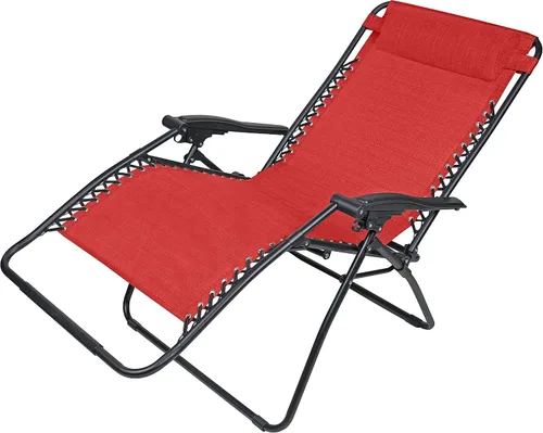Vista 4 de RXTV-1825-XL-R Silla de acero Verona rojo gravedad cero