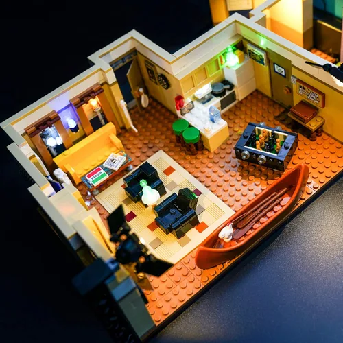 Vista 3 de BRIKSMAX Kit de iluminación LED para apartamentos de The Friends, compatible con el modelo de bloques de construcción Lego 10292, no incluye