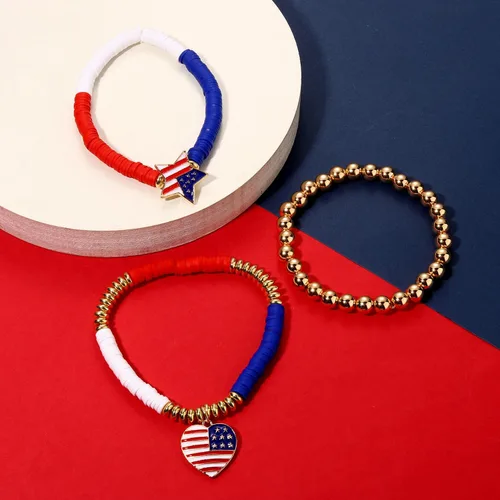 Vista 116 de Surfer Heishi - Pulseras apilables para mujer, apilables, de vinilo arcoíris, disco de arcilla, pulseras elásticas para la amistad, joyería bohemia