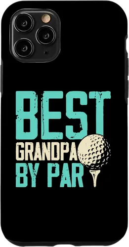 Vista 10 de iPhone 14 Best Grandpa By Par Fathers Day Funny Golfing Golfer Grandpa Case