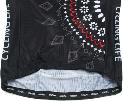 Vista 6 de JPOJPO Camiseta de ciclismo para mujer, de secado rápido, transpirable, reflectante, S-2XL