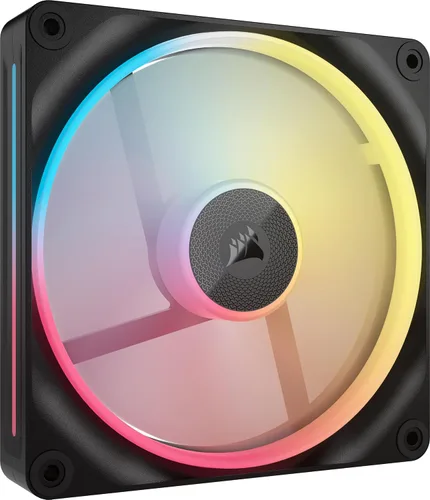 Vista 13 de CORSAIR iCUE Link LX120-R RGB Ventilador PWM invertido de 4.72 pulgadas (120 mm) – Ventilador individual – Bajo ruido, rodamiento de cúpula