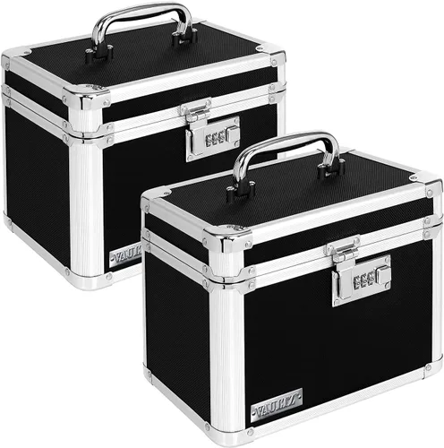Vista 12 de Vaultz Cajas de seguridad seguras – Caja de seguridad segura con combinación, almacenamiento para documentos, objetos de valor, medicamentos