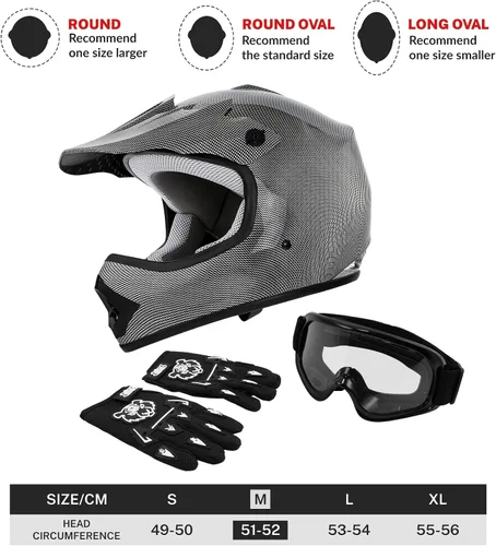 Vista 98 de SLMOTO - Casco DOT para niños y jóvenes, casco de motocross para todoterreno y calle, casco de motocicleta, casco de bicicleta de tierra, motocross