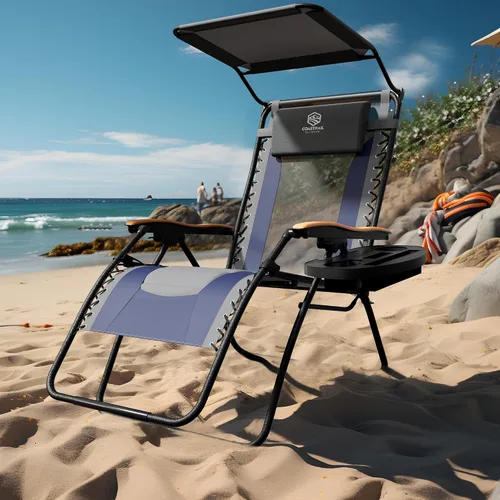 Vista 4 de Silla, azul oscuro con dosel