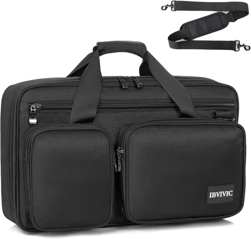 Vista 10 de IBVIVIC Bolsa para controlador de DJ, se adapta a DDJ-REV1/DDJ SR/SR2/Denon MC4000/Numark Mixtrack Pro FX/NVII/Mixstream Pro+/Mixstream Pro Go/NI