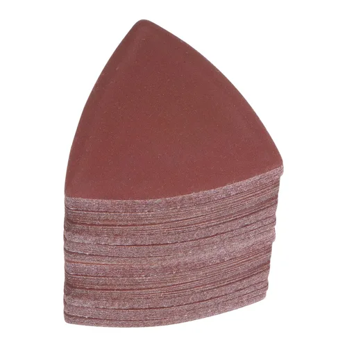 Vista 19 de HARFINGTON 60 piezas de papel de lija triangular de gancho y bucle, 40 granos, almohadillas de lijado de óxido de aluminio de 3-1/8 pulgadas, papel