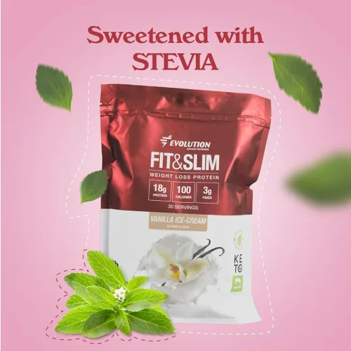 Vista 2 de Evolution Advance Nutrition Fit & Slim Blend, 2 libras + bandas de resistencia para ejercicio en el hogar, proteína de suero en polvo alimentada