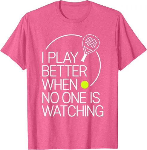 Vista 30 de Camiseta de tenis de pádel I Play Better When No One is Watching
