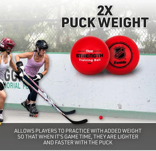 Vista 4 de Franklin Sports NHL Hockey Stick Handling Training Balls - 4 Pack