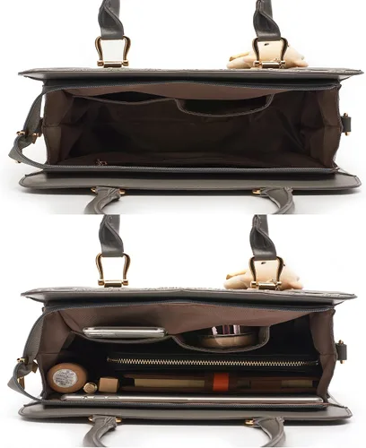 Vista 74 de Bolsos de mano de moda para mujer, bolsa de hombro, asa superior, bolsa de mano, juego de 4 piezas