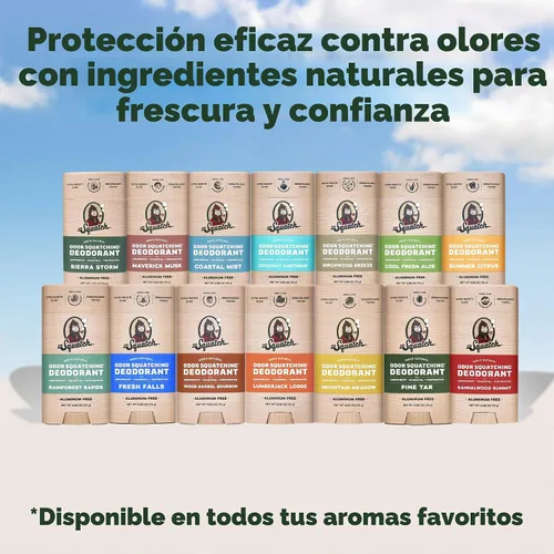 Vista 8 de Dr. Squatch - Desodorante natural para hombres - Sin aluminio, elimina el olor - Birchwood Breeze (2.65 oz, paquete de 3)