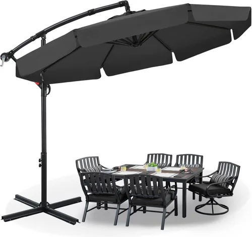 Vista 19 de ABCCANOPY Sombrillas voladizas prémium de 9 pies para patio