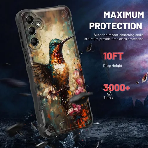 Vista 41 de Funda para Galaxy A14 5G, [Doble Capa][Protección contra Caídas de Grado Militar de 10 Pies] [Antideslizante] Funda Resistente a Prueba de Golpes