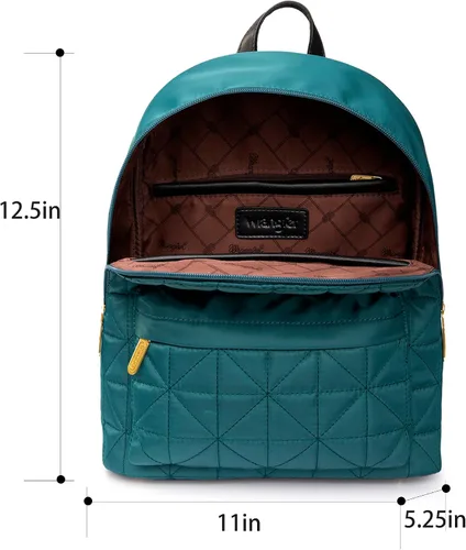 Vista 6 de Montana West Wrangler - Mochila acolchada para mujer, azul, (B#Blue), Mochilas tipo mochila