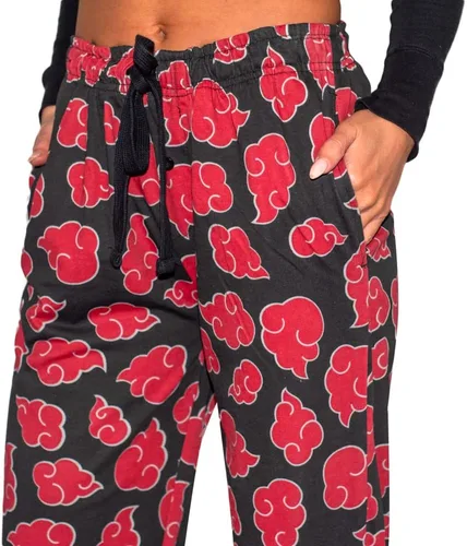 Vista 4 de Ripple Junction Naruto Shippuden Akatsuki Cloud - Pantalones para dormir para adultos