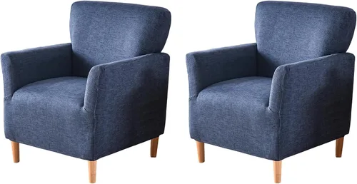 Vista 34 de FUANGUI Funda para Sillón de Banquete con Brazos Fundas para Sillas Elásticas Funda para Sillón Club Funda Suave para Sillón Sofá Cubiertas