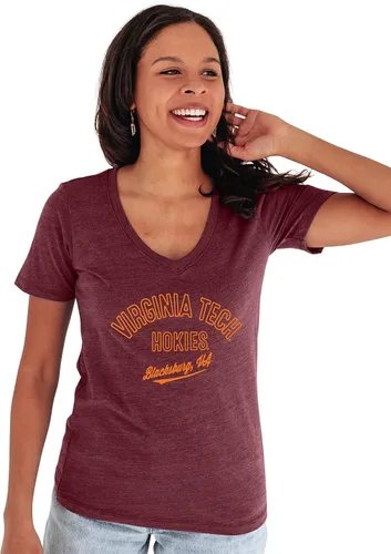 Vista 6 de Blue 84 NCAA - Camiseta de triple mezcla para mujer