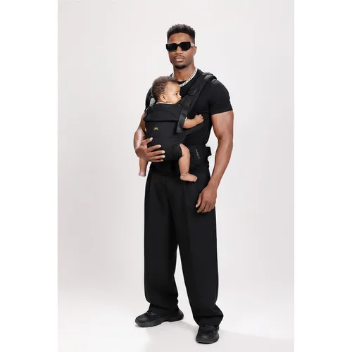 Vista 8 de Portabebés Dawnbud desde recién nacidos hasta niños pequeños, ajustable, ultrasuave y sin peso, portabebés ergonómico con soporte para la cabeza