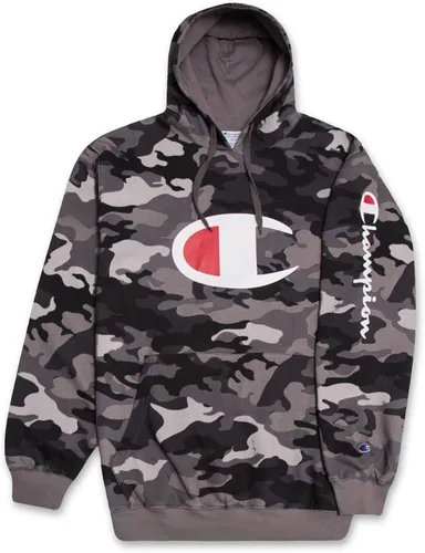 Vista 14 de Champion Sudadera con capucha para hombres grandes y altos, sudadera de forro polar de gran tamaño Negro