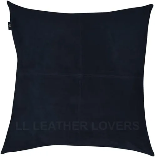 Vista 47 de LL LEATHER LOVERS Funda de almohada de piel de cordero - Funda de cojín para sofá, fundas decorativas para sala de estar y dormitorio, 20 x 20 Negro