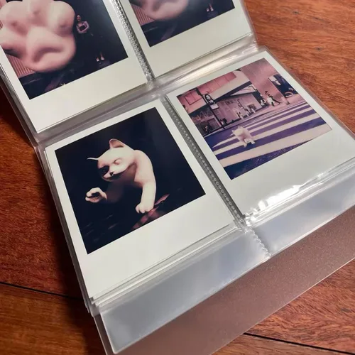 Vista 5 de Álbum de fotos para Polaroid i-Type/600/SX-70/Instax Wide 300/200/210 de 4.25 x 3.5 pulgadas, álbumes de fotos de 5 x 7 para cámara instantánea