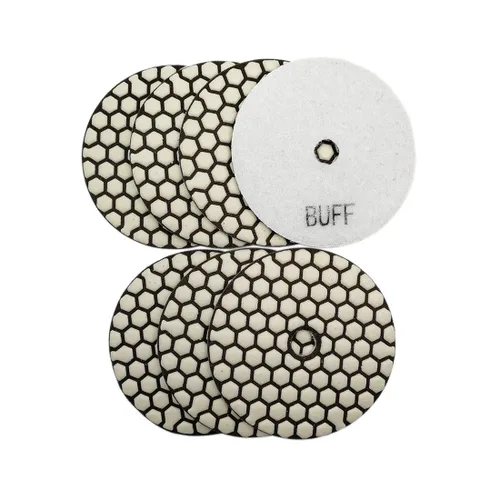 Vista 10 de SHDIATOOL Almohadillas de pulido de diamante seco de 4 pulgadas, grano 50, almohadillas de lijado de diamante, almohadillas de pulido para granito
