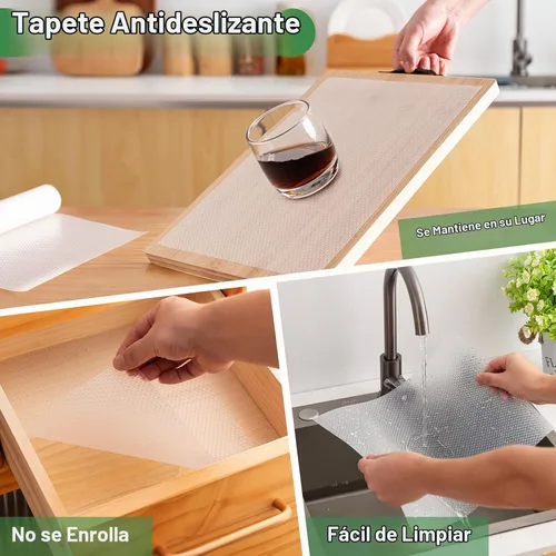 Vista 9 de Amrules Revestimiento de estante, alfombrillas para cajones de 12 pulgadas