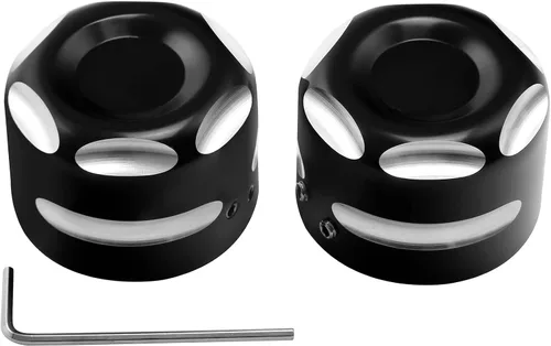 Vista 10 de TCT-MOTORPARTS Tapa de eje delantero para Harley Touring Road Glide Street Glide Electra Glide Road King 2007-2023 Sportster XL 2009-2022 Softail
