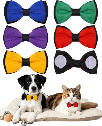 Vista 11 de PET SHOW Paquete de 8 pajaritas a cuadros para perros pequeños