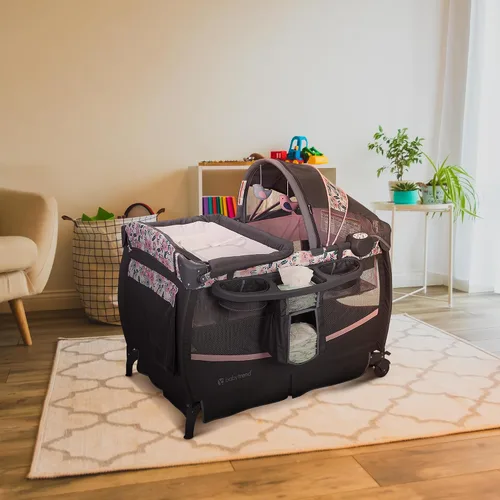 Vista 4 de Baby Trend Deluxe II Nursery Center, Bluebell, 41x47x22 pulgadas (paquete de 1)